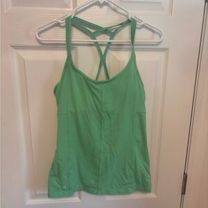 Athleta Light Green Strappy Women's Tank Top. Size medium.